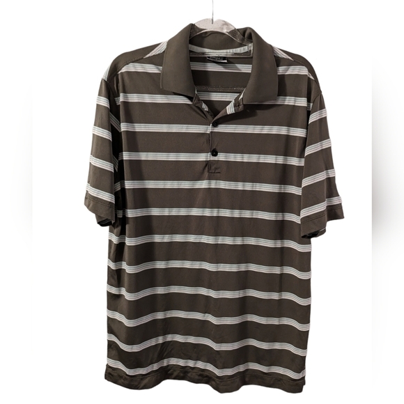 Nike Golf Men's Dri-Fit Stripe Polo Sz M - Picture 1 of 8